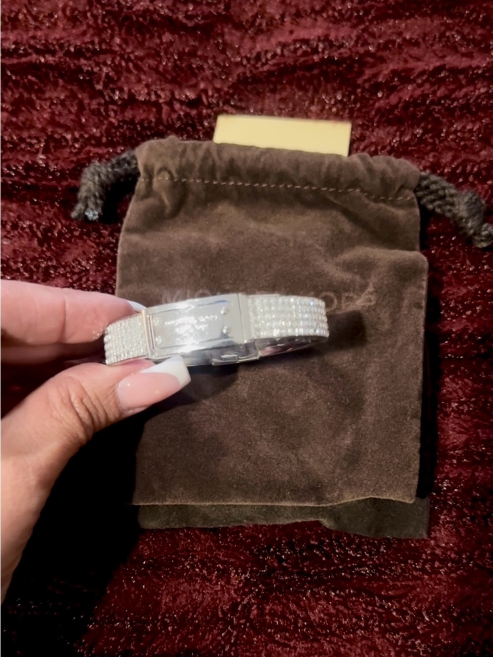 Michael Kors Silver Crystal Pavé Bracelet - Picture 1 of 4